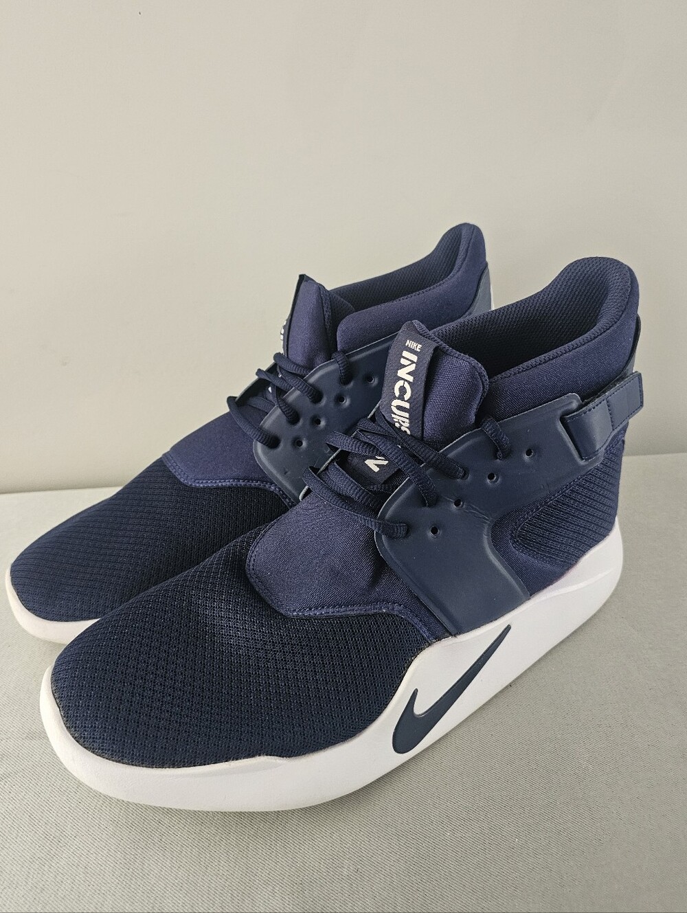 NIKE Incursion Mid Mens Midnight Navy Sneakers